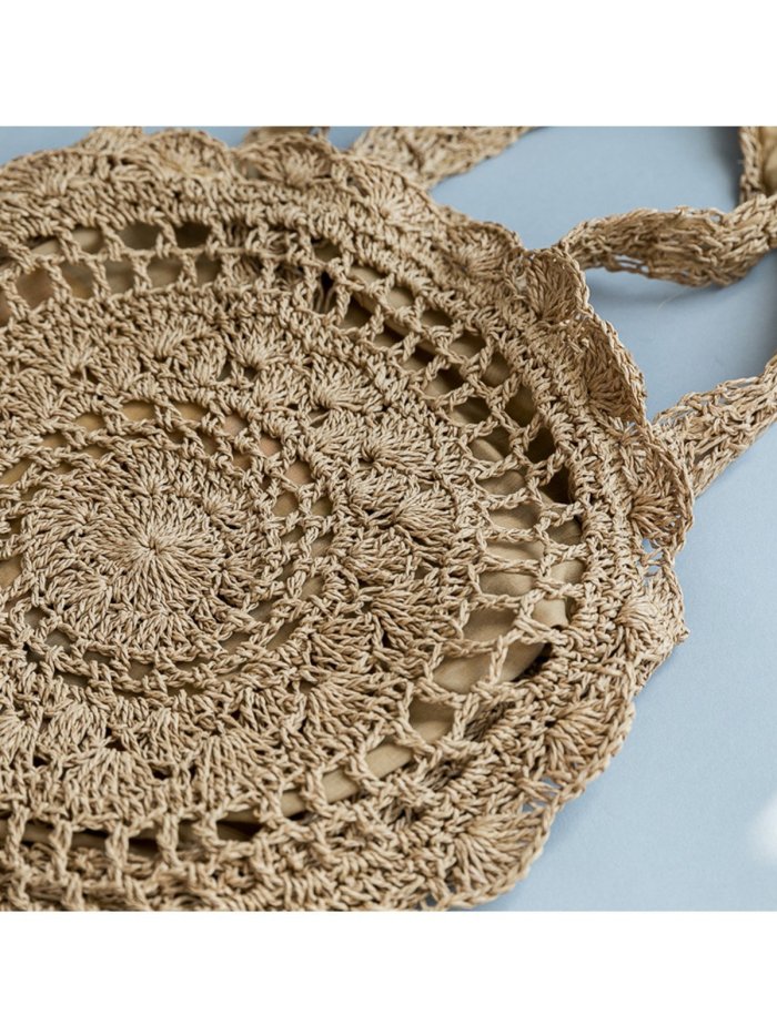 Fashion Beach Straw Crochet Shoulder Bag