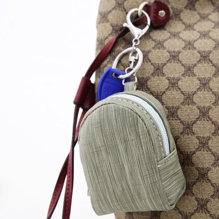 Mini Portable Coin Purse Keychain Bag Card Holder Bag