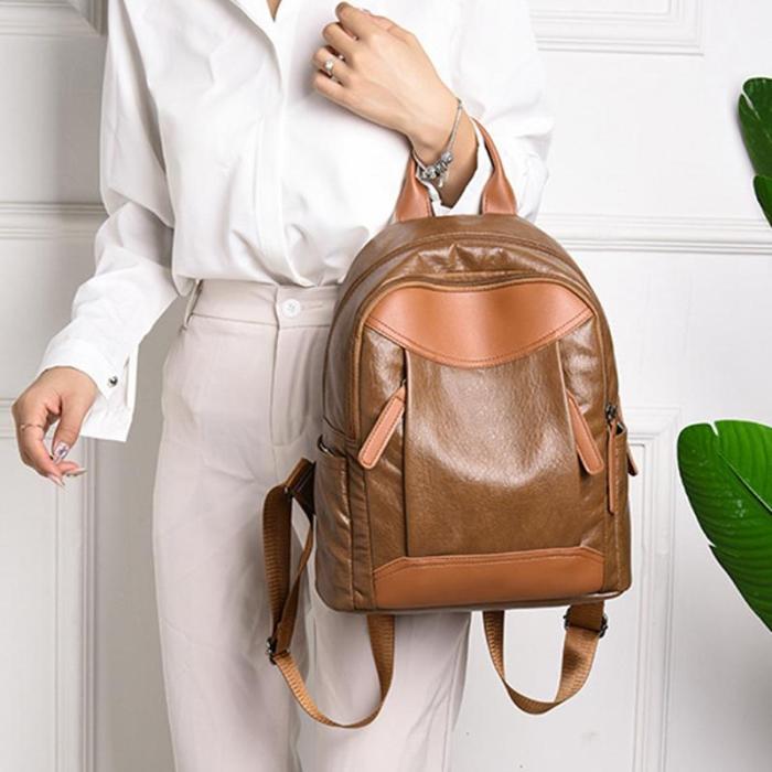 Women's retro casual backpack
