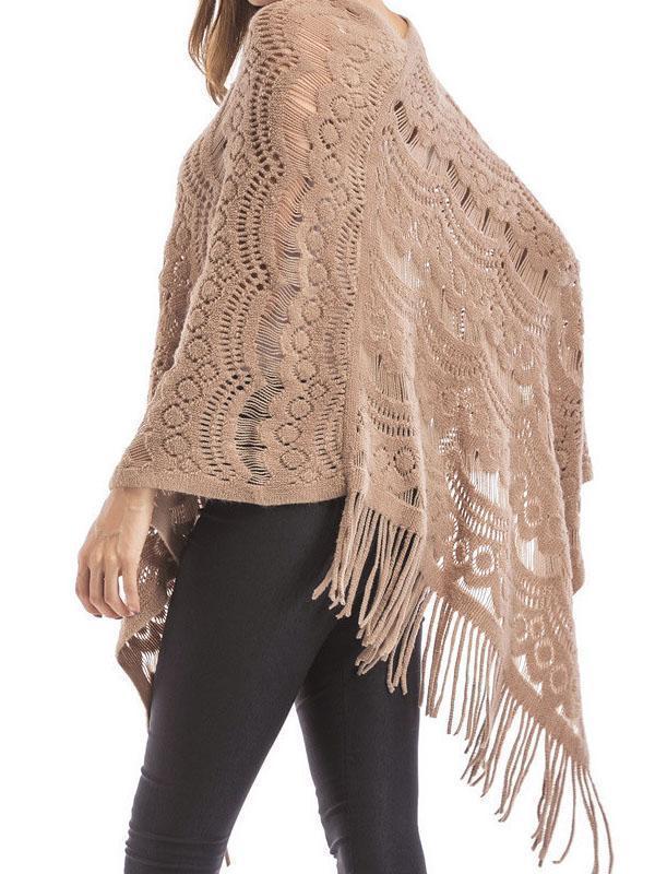 Tassel Cloak Knitting Sweater