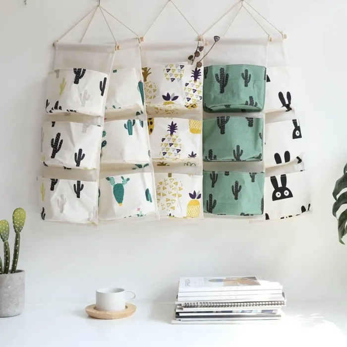 Cotton Linen Makeup Cosmetic Pouch Sundries Organiser