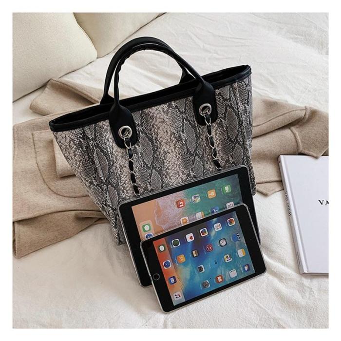 Women's Vintage Animal Print Large Capacity Tote