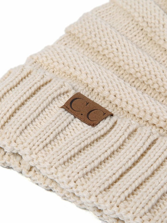 Patch Casual Knit Cap