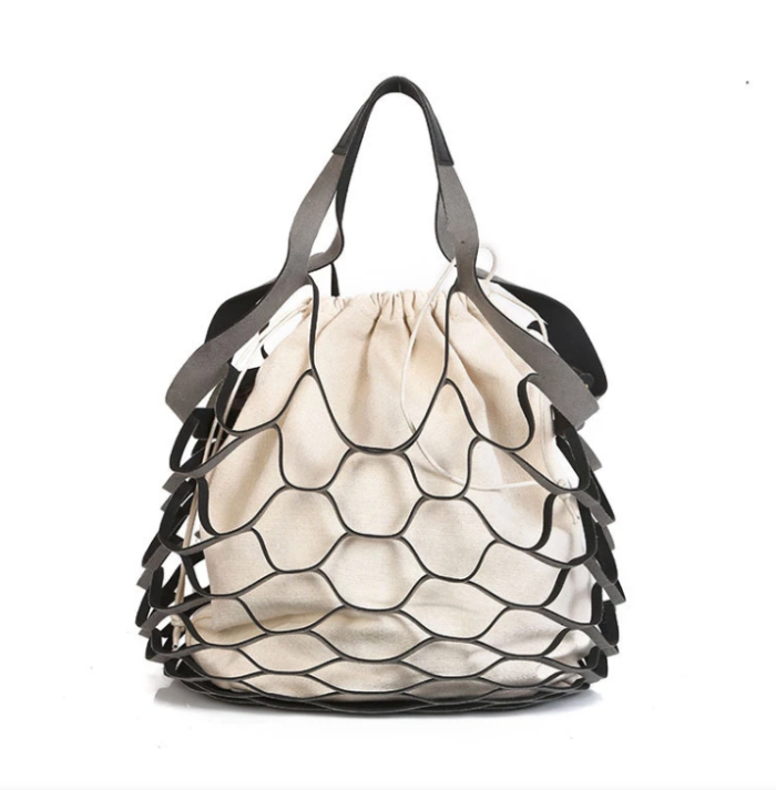 Women Fishing Net Hollow Shoulder Bag