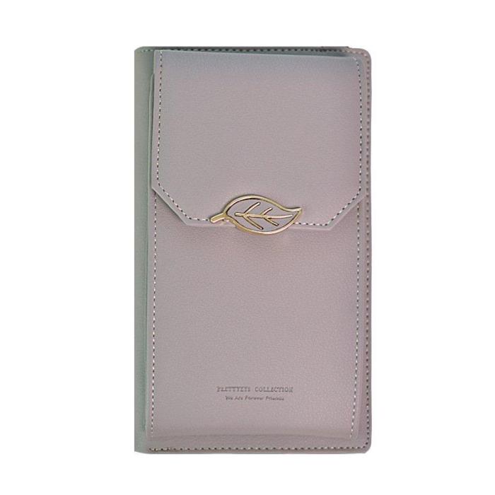 Fashion Leaf Women Cell Phone Bag Purse