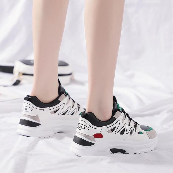 Women's Fashion Casual Colorblock Platform Shoes
