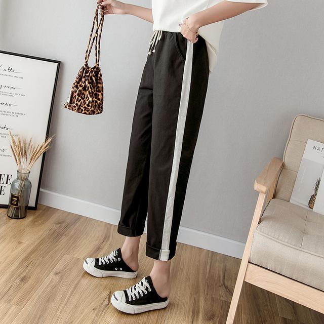 Women's Cotton Linen Ankle Length Pants