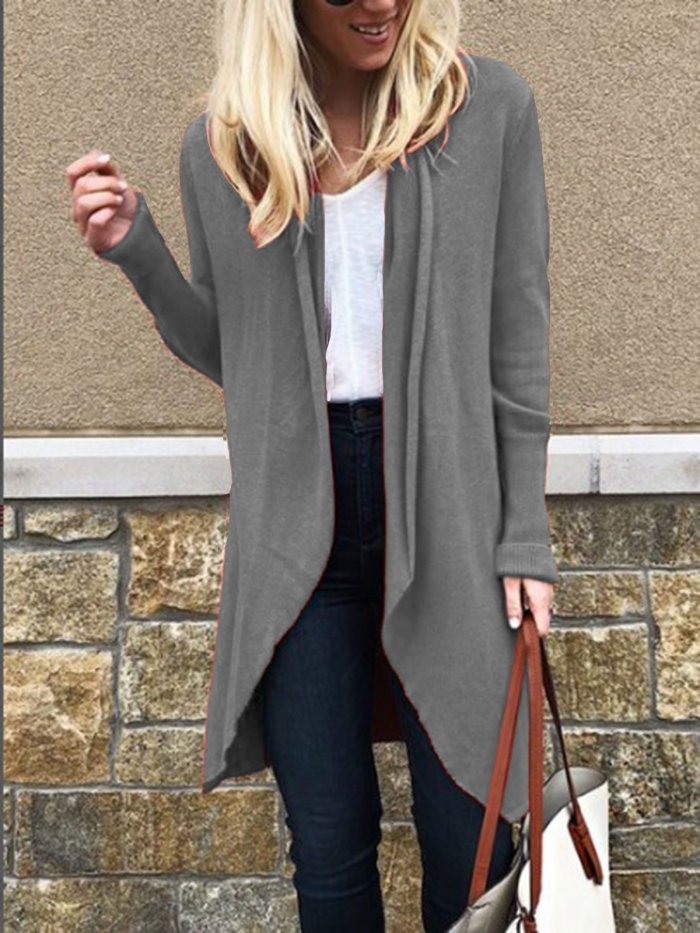 Long Sleeve Cotton-Blend Outerwear