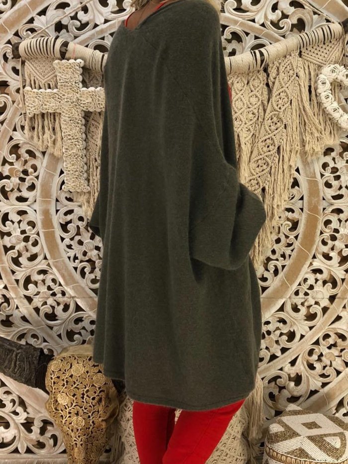 Long Sleeve Pockets Vintage Cardigans