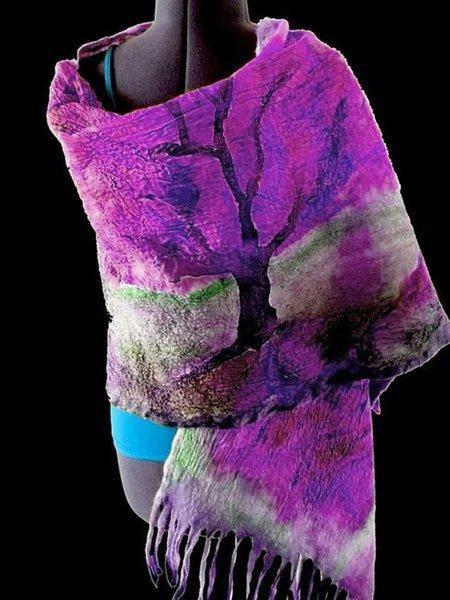 Vintage Plant Scarves & Shawls