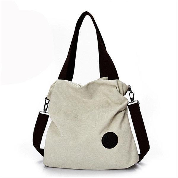 Large Capacity Casual Canvas Handbag Outdoor Shoulder Bag