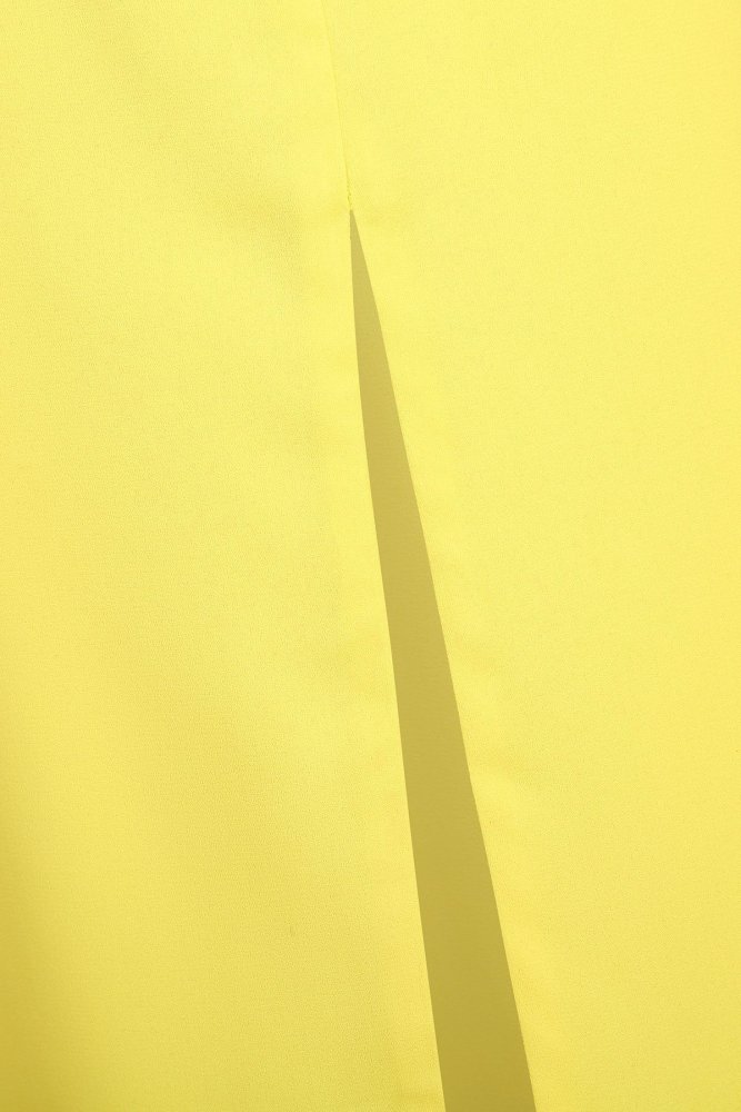 Sexy Yellow Off Shoulder Short Sleeves Fishtail Bodycon Dress