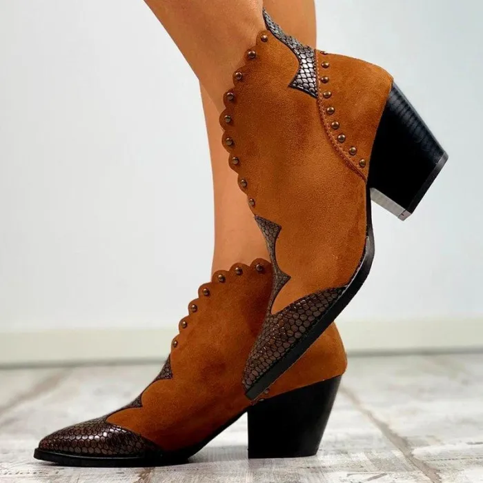 Women Winter  Slip-On Pearl Ankle Boots