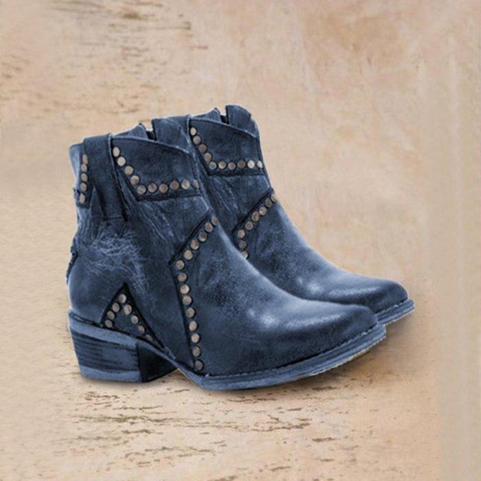 Kitten Heel Spring/fall Leather Boots