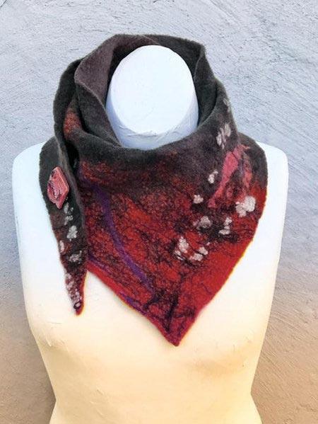 Yellow Ombre/tie-Dye Vintage Scarves & Shawls