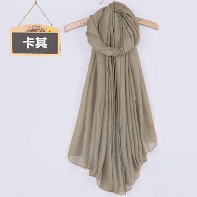 Women Soft light Warm Linen Cotton Wine Red Scarfs