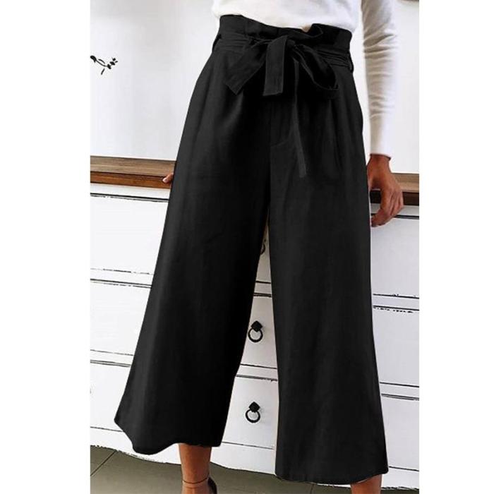 Loose Fitting Plain Pants