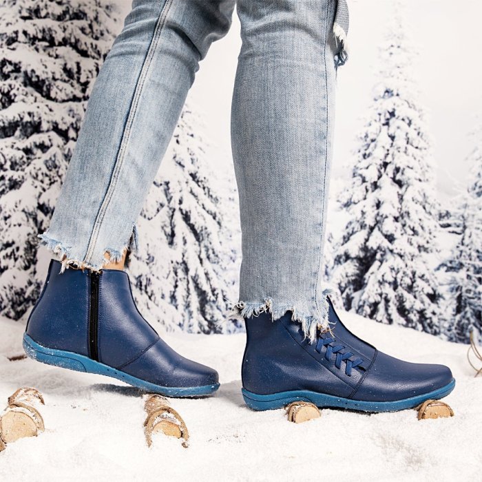 Women Winter Flat Heel Boots