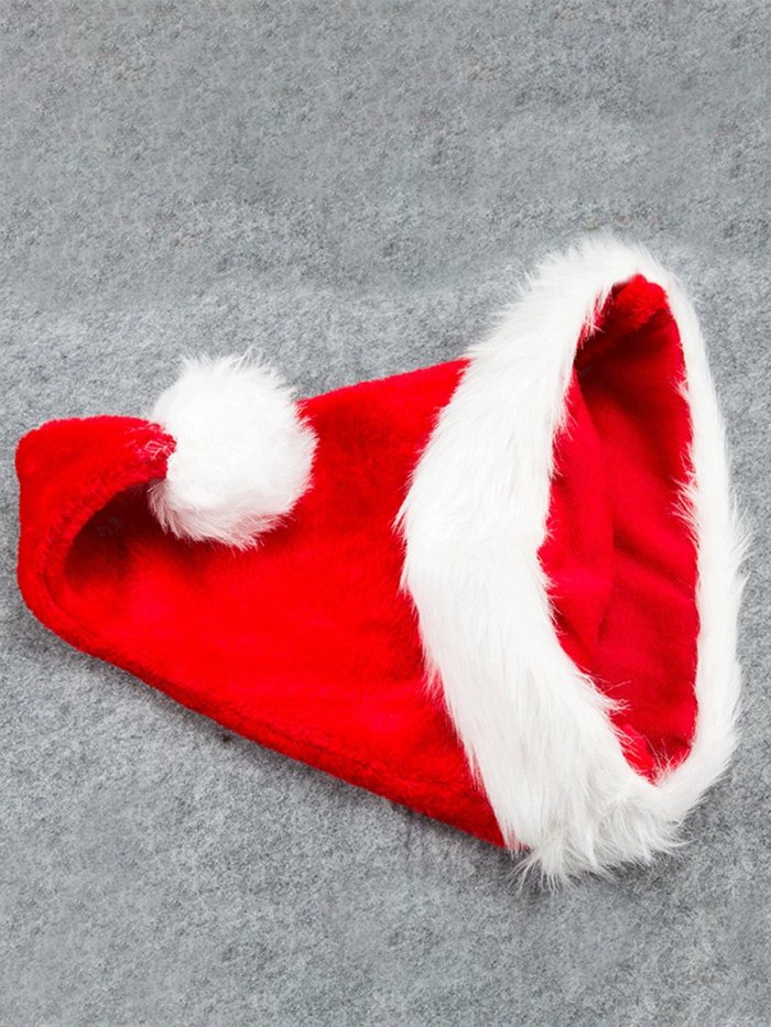 Thicken Plush Christmas Hat For Adult Child