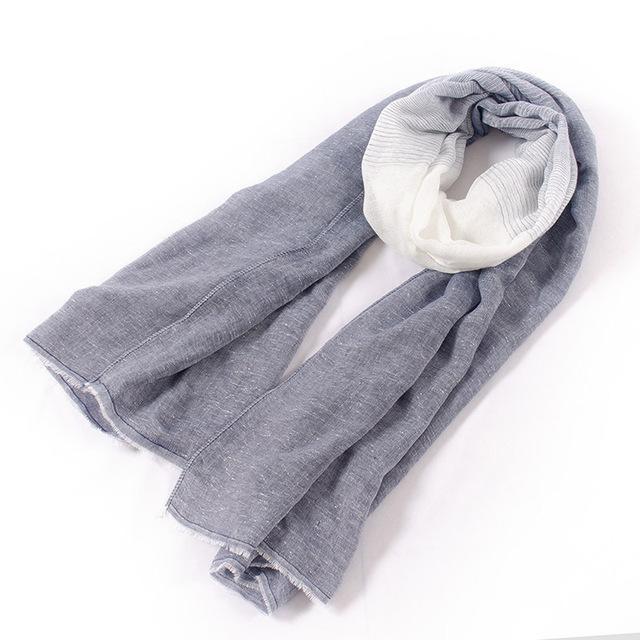 Soft Cotton Scarf Shawls and Wraps Pashmina Gradient color Autumn Winter Scarf
