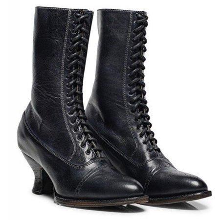 Stiletto Heel Spring/fall Lace-Up Boots