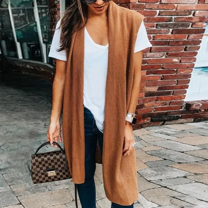Loose Fitting Plain Basic Cardigans
