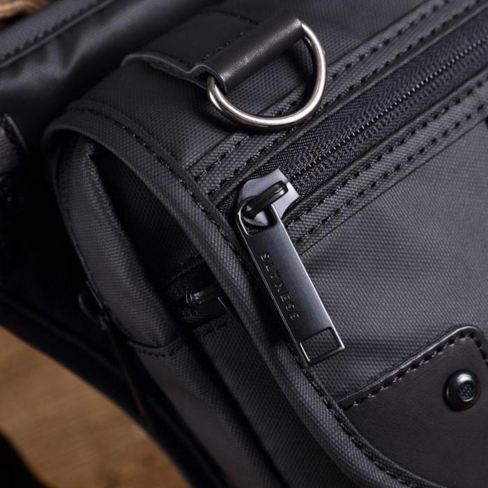Men Fashion Nylon Waterproof Multi-function Pocket Chest Bag