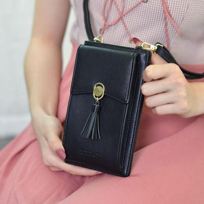 Fashion Women Tassel Cell Phone Wallets