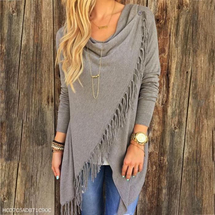 Fashion Classic Tassel Slash Jacket