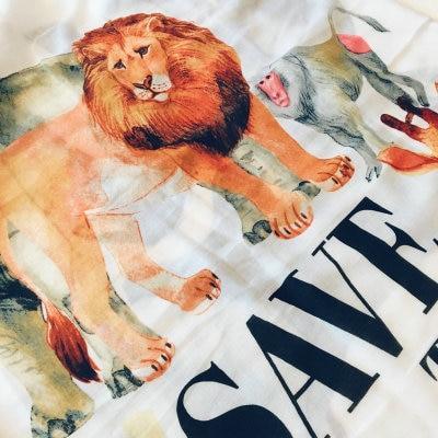 Cotton Linen Silk Animal Print Zebra Thin Head Scarf Shawl