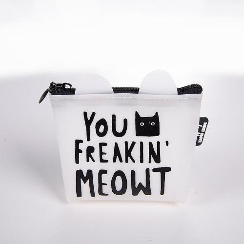 Silica gel Cute Cat Letter Wallets