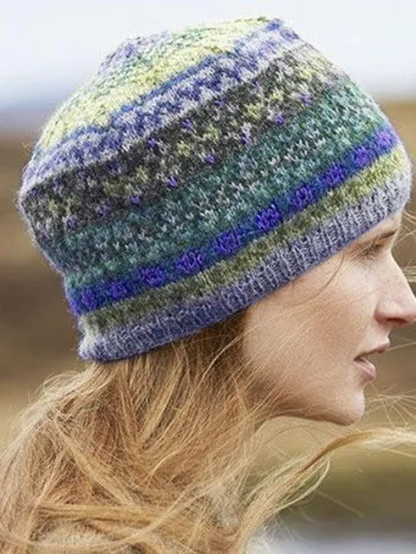Casual Color-Block Knitted Hats