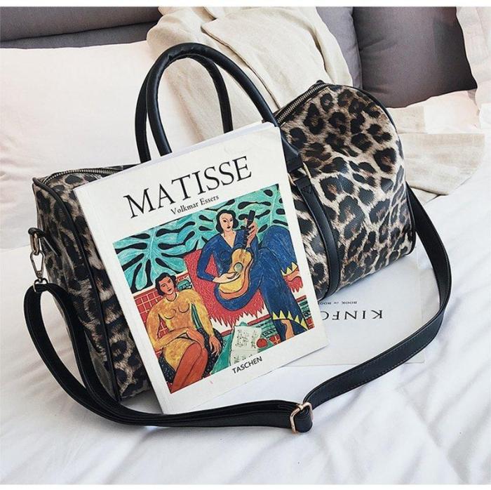 Women's Vintage Animal Print Large Capacity Tote
