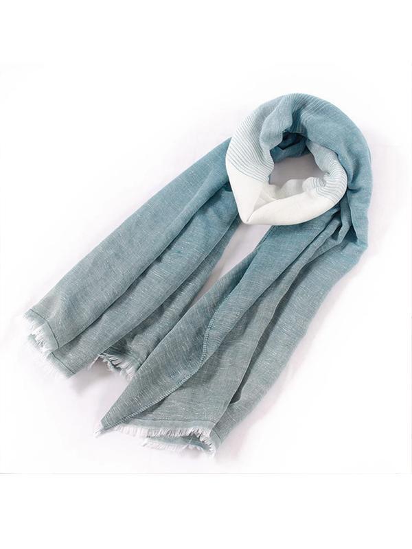 Soft Cotton Scarf Shawls and Wraps Pashmina Gradient color Autumn Winter Scarf