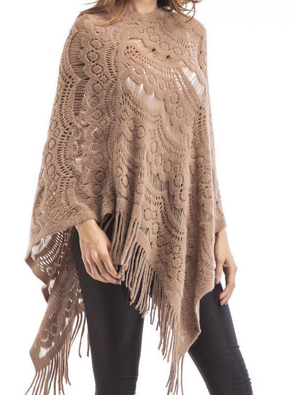 Tassel Cloak Knitting Sweater