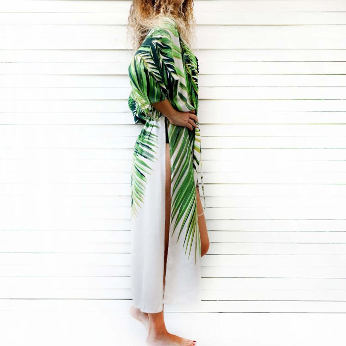 Beach Sexy Bikini Blouse   Swimsuit Cardigan Dress