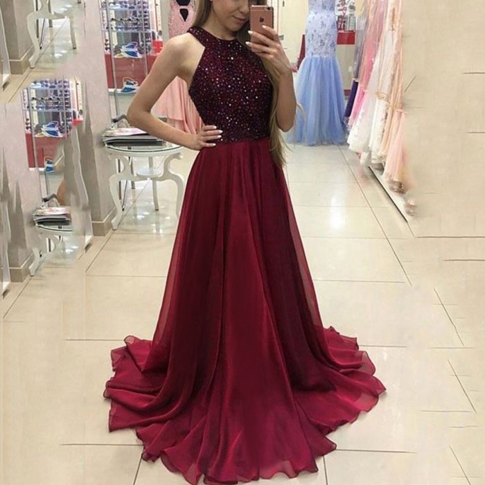 Fashion Lace Slim Evening Dress
