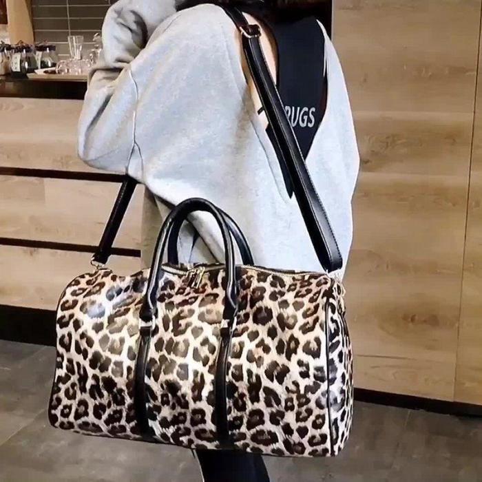 Women's Vintage Animal Print Large Capacity Tote