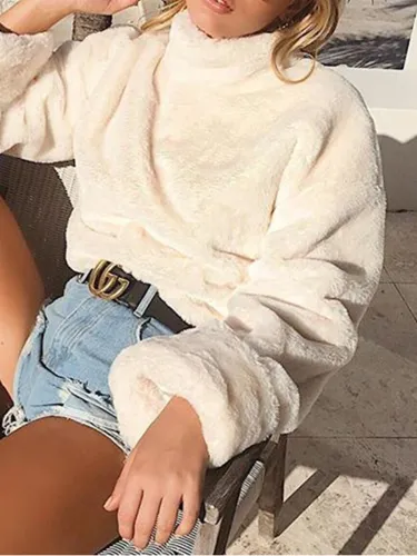 2018 New double-faced velvet warm sweaters