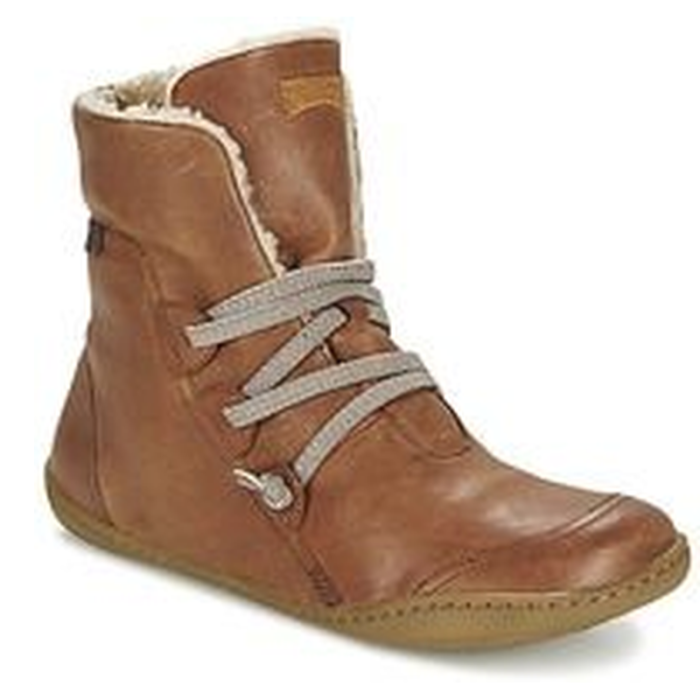 Leather Flat Heel Boots