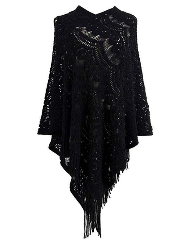 Tassel Cloak Knitting Sweater