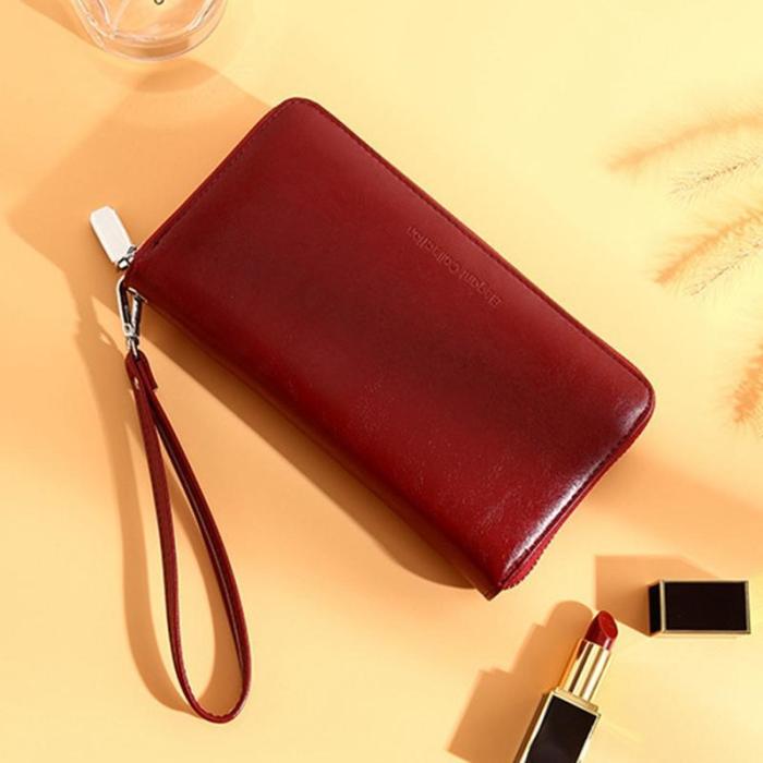 RFID Genuine Leather Card Wallet