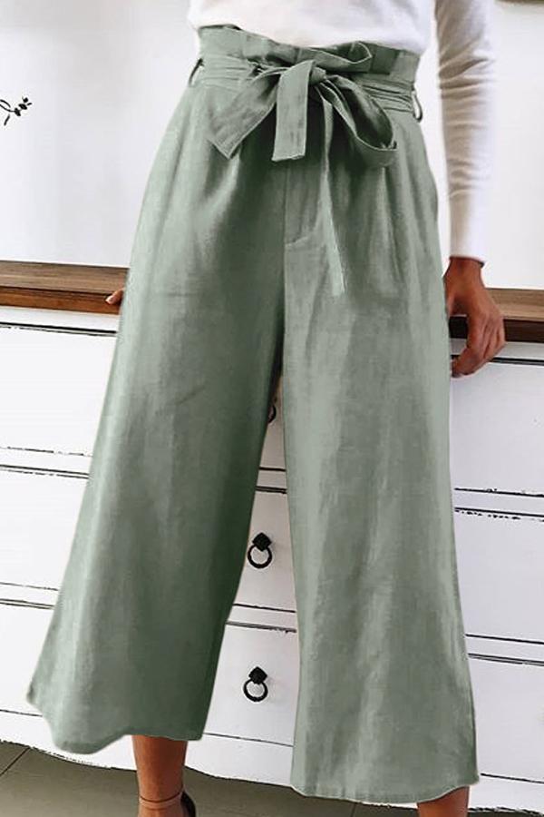 Loose Fitting Plain Pants