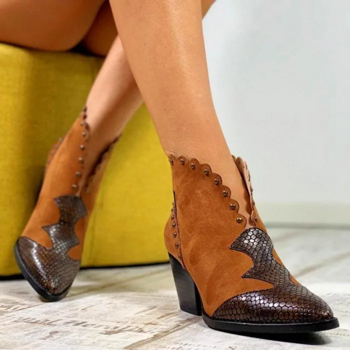 Women Winter  Slip-On Pearl Ankle Boots