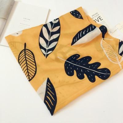 Cotton Linen Silk Animal Print Zebra Thin Head Scarf Shawl