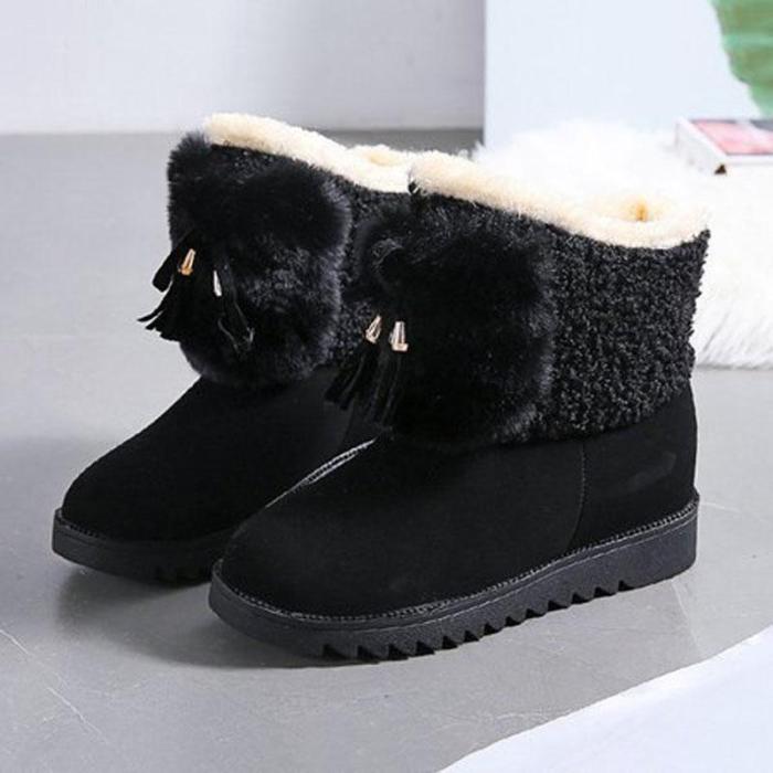 Women Winter Tassel Platform Boots