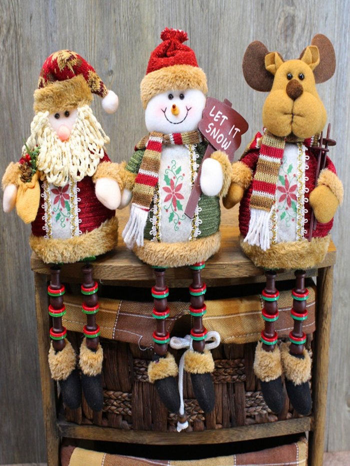 Santa Claus presents a Christmas gift