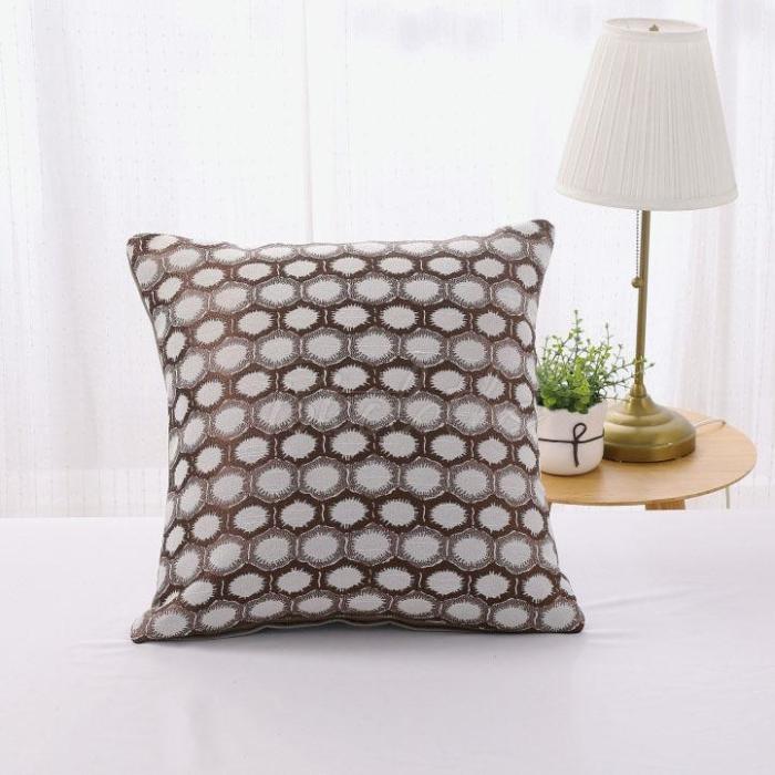 Polygonal Geometric Print Pillowcase