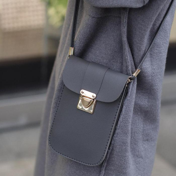 Vintage Pure Color 5.5inch Phone Bag Purse Crossbody Bags