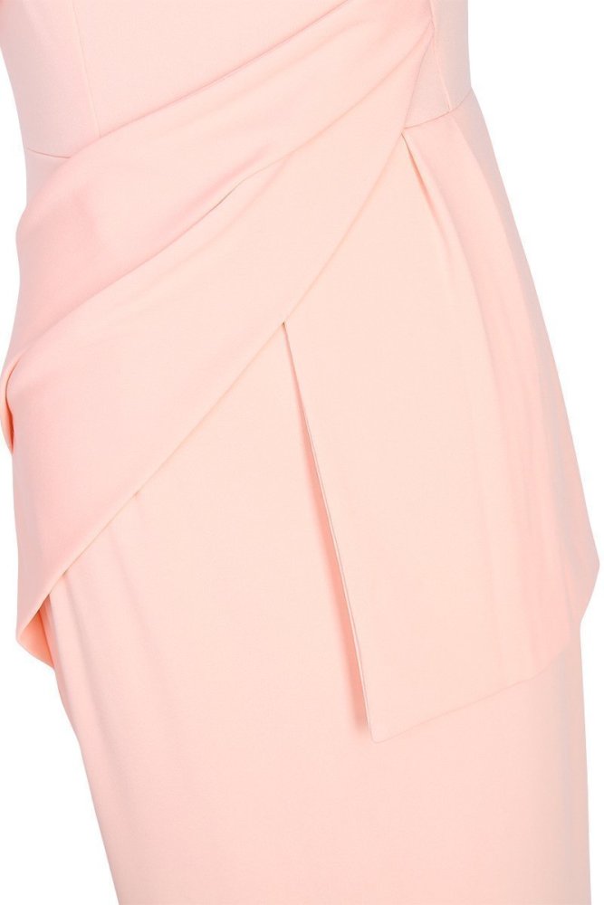 Sexy Apricot Off Shoulder Short Sleeves Bodycon Dress